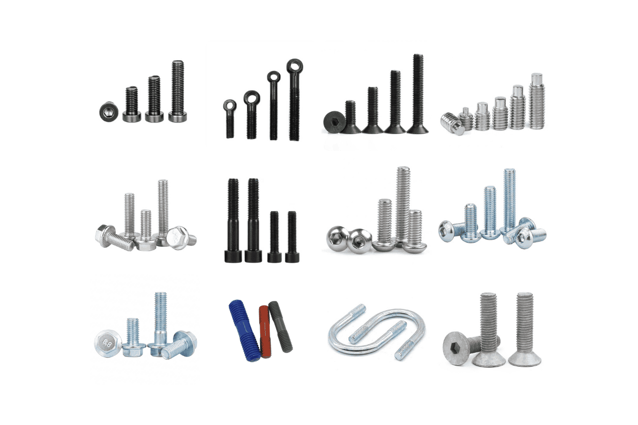 hexagonal bolts, eyebolts, flange bolts, and more, ranging from grades 4.8 to 12.9. Suitable for machinery, construction, and other fields, we offer zinc-plated and stainless steel options