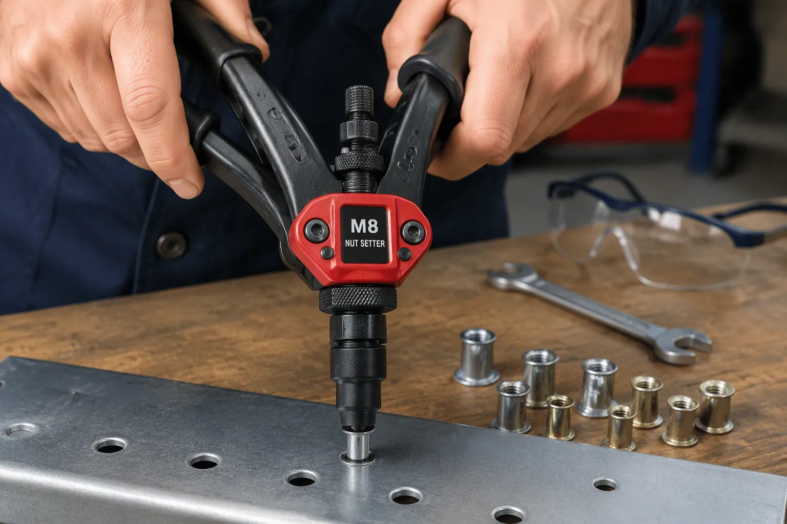 What is a rivet nut gun and how does it work?