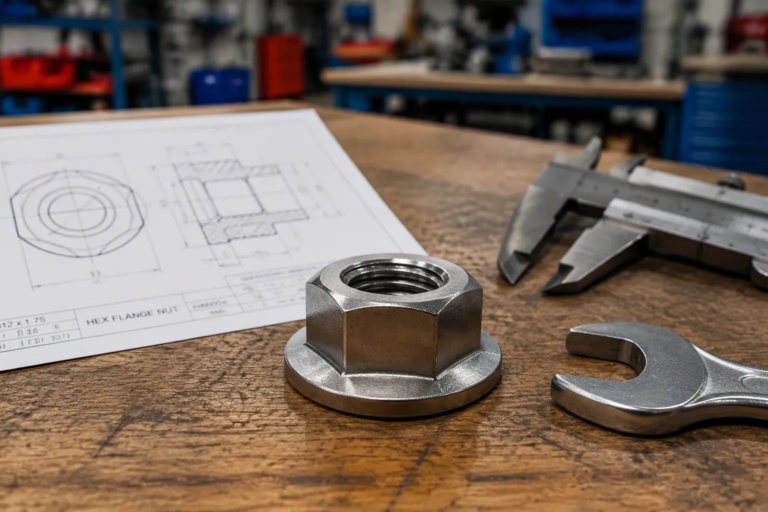 Definition and technical specifications of flange nuts